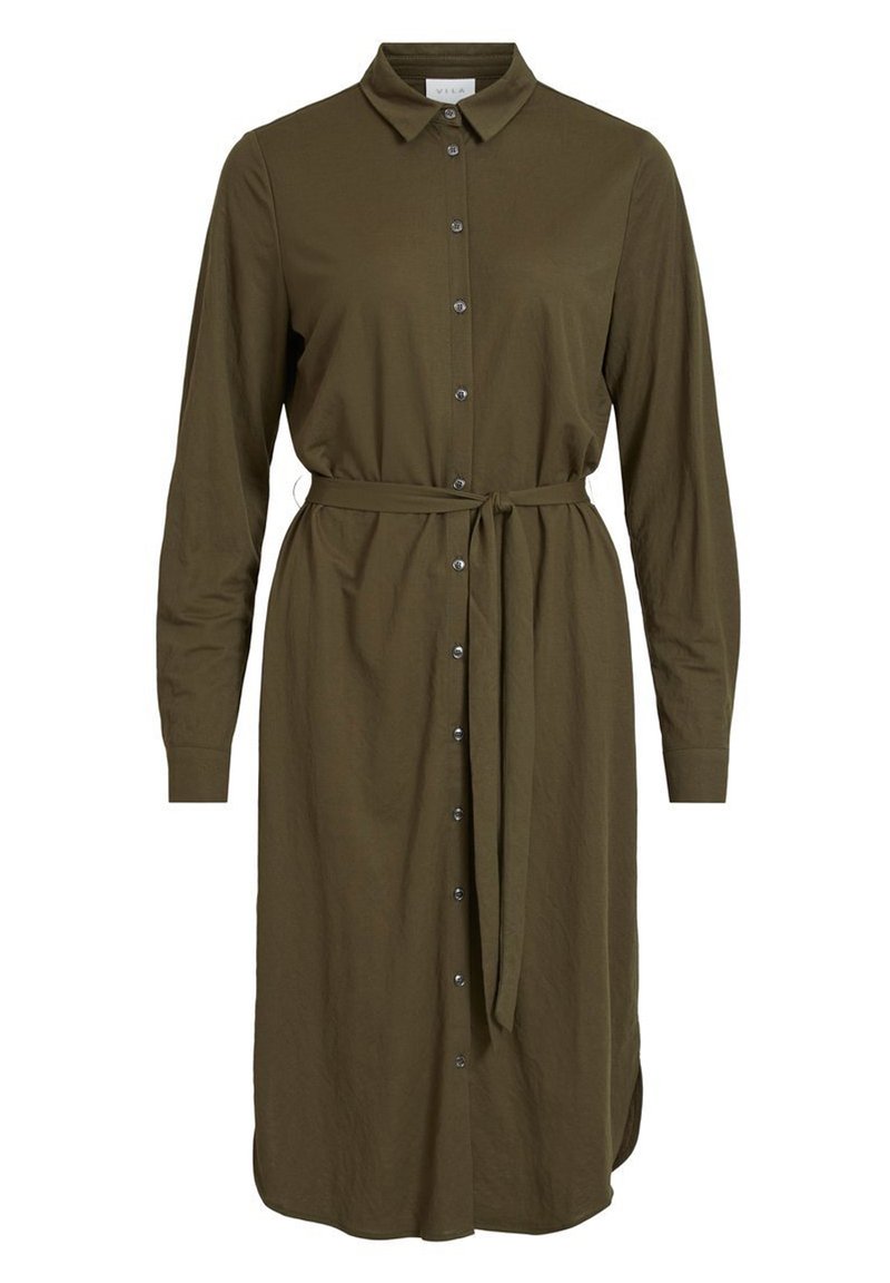 Vila Blousejurk olijfgroen Vila Blousejurk olijfgroen