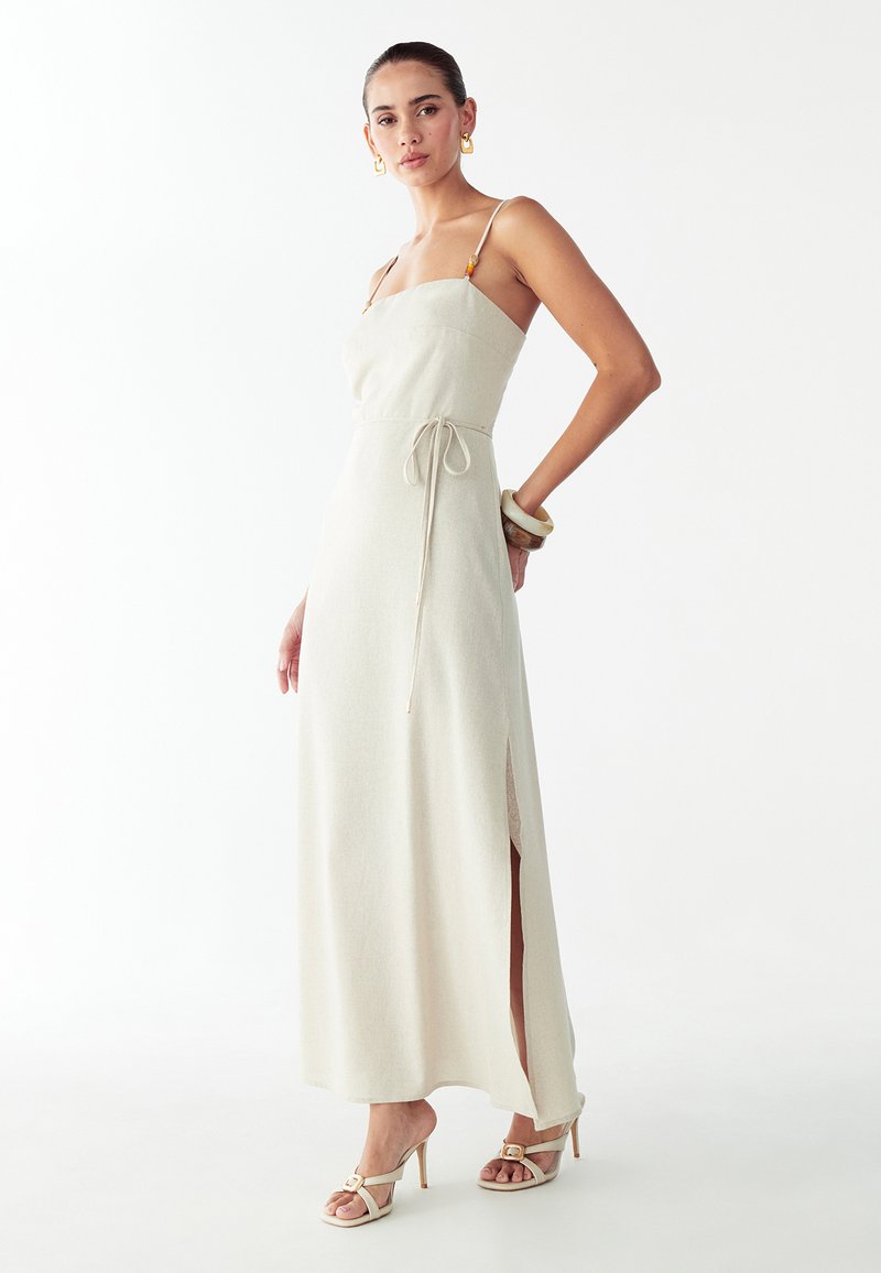 beatriz maxi dress with side slit BWLDR BEATRIZ - Maxi dress - oat/off-white