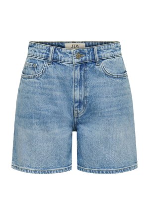 JDY, SHORTS JDYLARISA HOHE TAILLE BAGGY FIT SHORTS - Short en jean - light blue denim