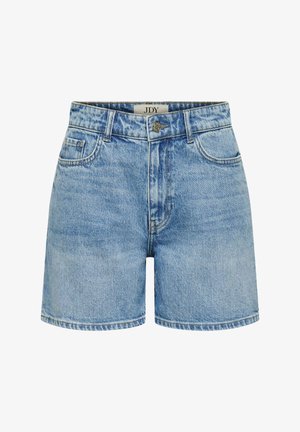 JDY, SHORTS JDYLARISA HOHE TAILLE BAGGY FIT SHORTS - Short en jean - light blue denim