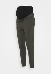 ONLY MATERNITY - OLMPOPTRASH EASY LIFE PANT - Housut - peat Pienoiskuva 1