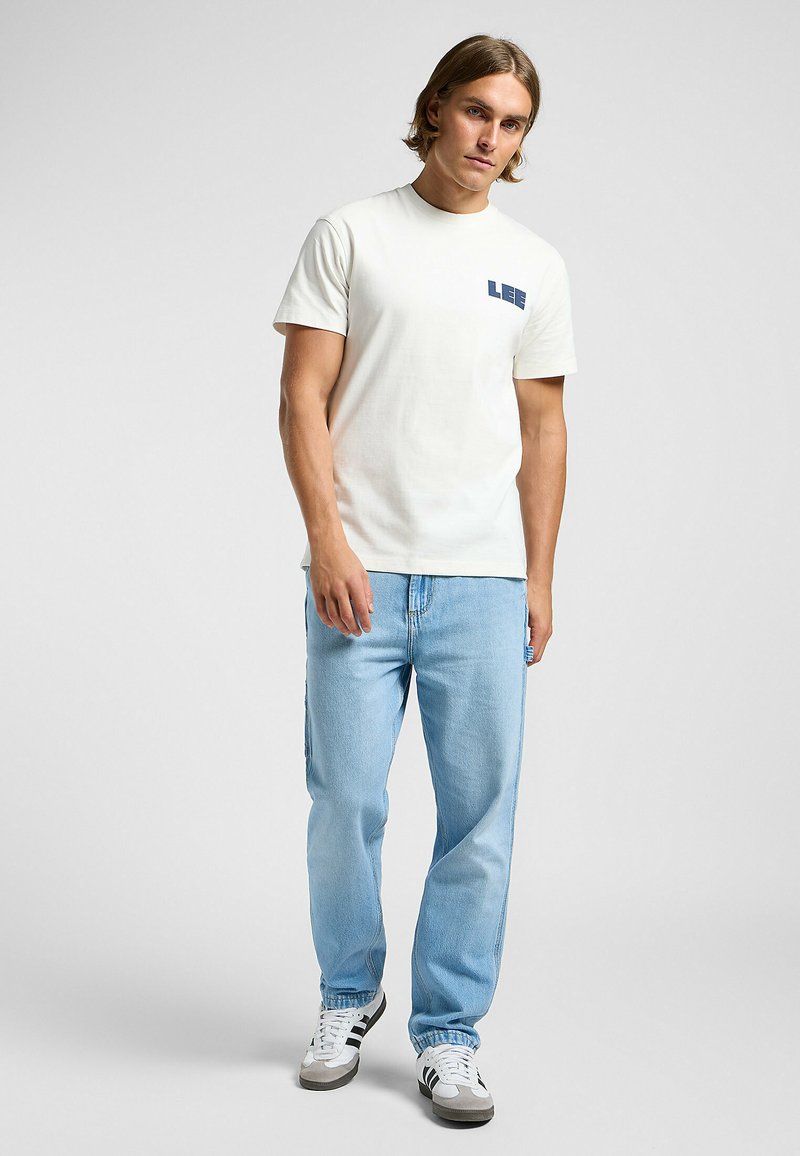 Lee T-shirt print crème