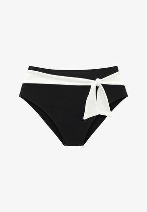 LASCANA, HIGHWAIST - Bikini-Hose - schwarz-creme