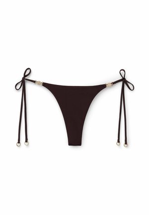 Calzedonia, MINIMAL FIT THONG - Spodní díl bikin - brown