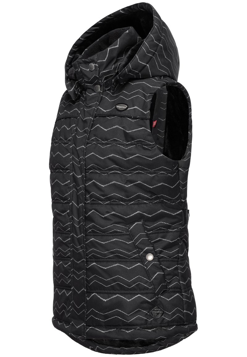 Kinder Jacken | Ragwear MARRIN CHEVRON Weste black/schwarz - BK50976 Kinder Jacken | Ragwear MARRIN CHEVRON Weste black/schwarz - BK50976