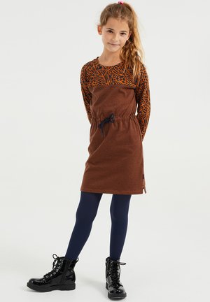 Sukienka dzianinowa - brown