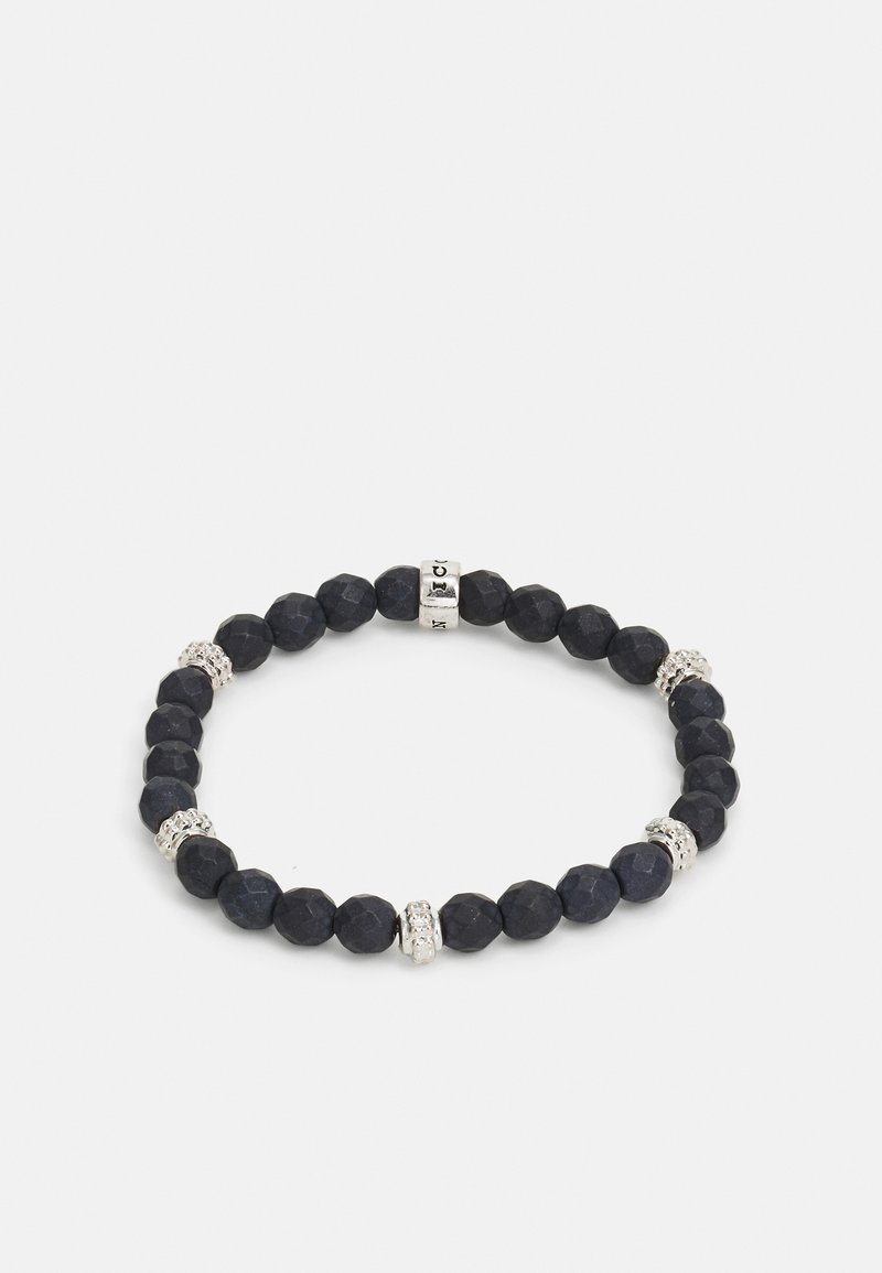 Icon Brand SEVENTIES SPORT BEAD BRACELET - Armband - black/silver-coloured