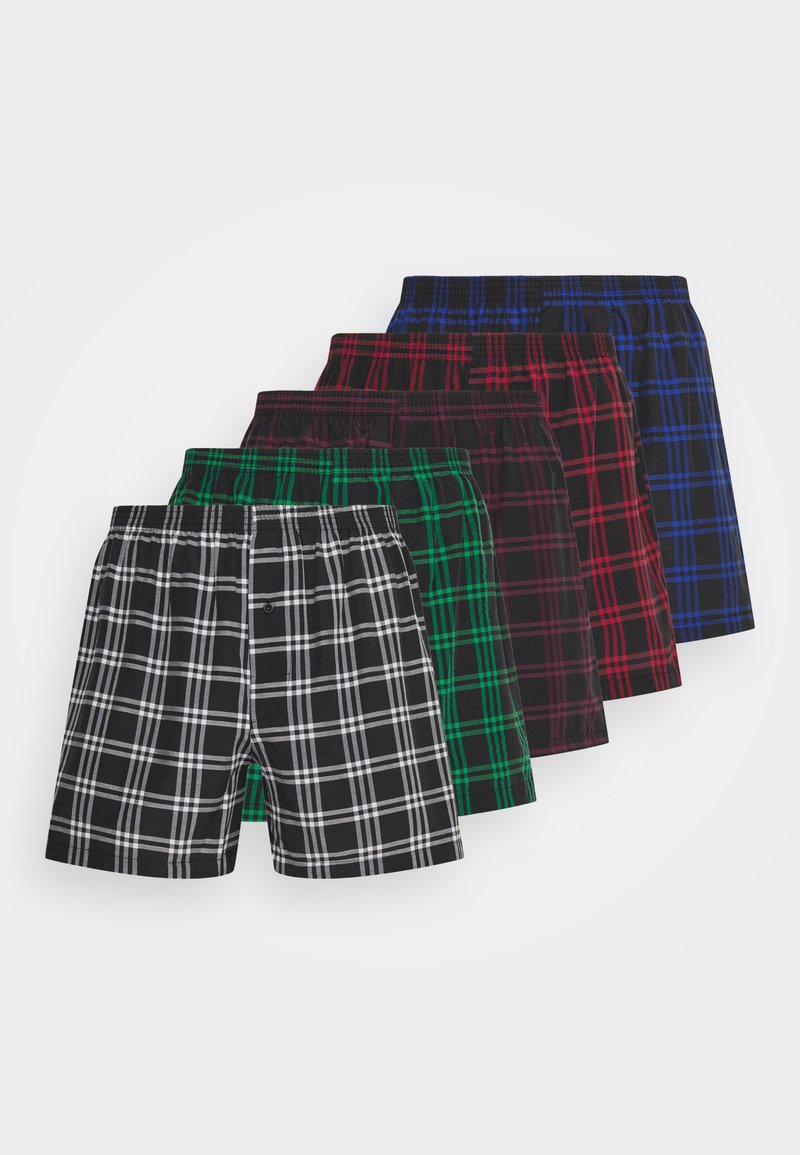Pier One 5 PACK - Cuecas boxer - black