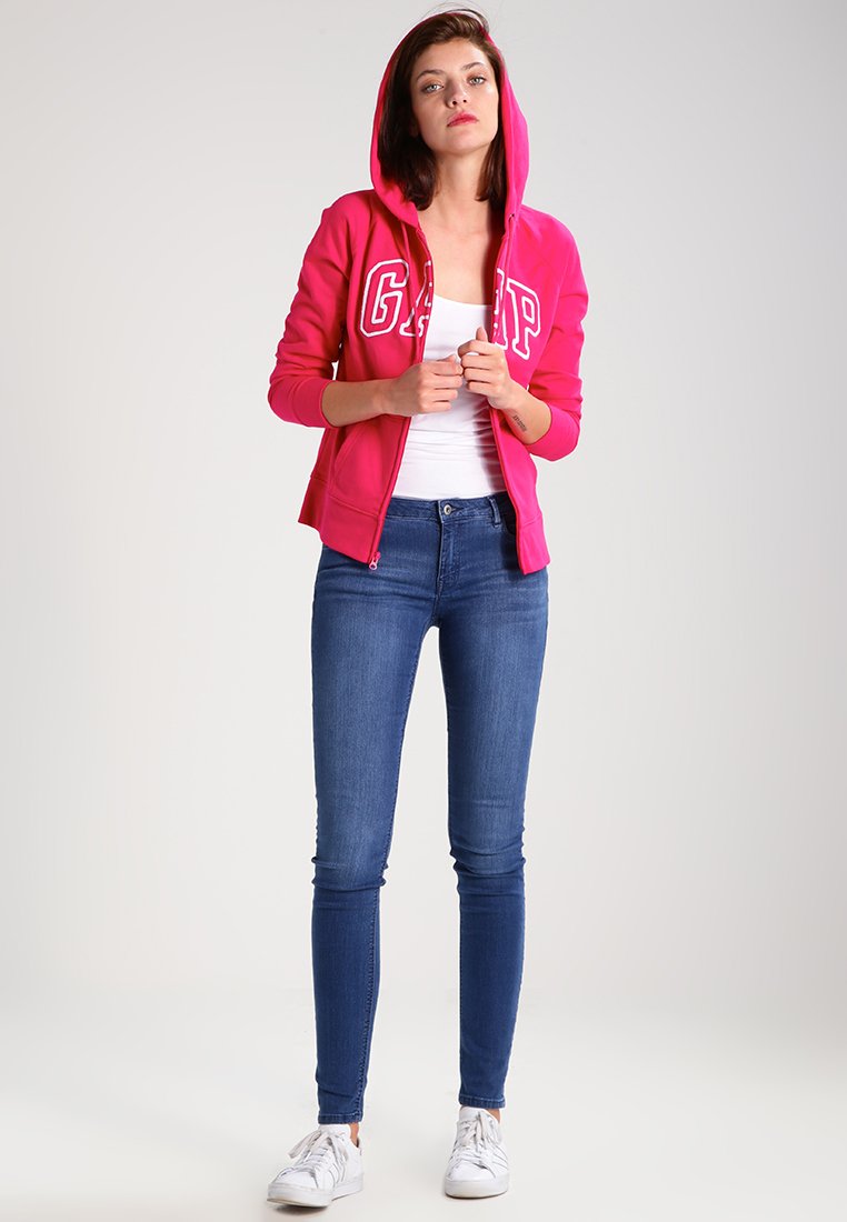Women Zip-up sweatshirt - lipstick Women Zip-up sweatshirt - lipstick