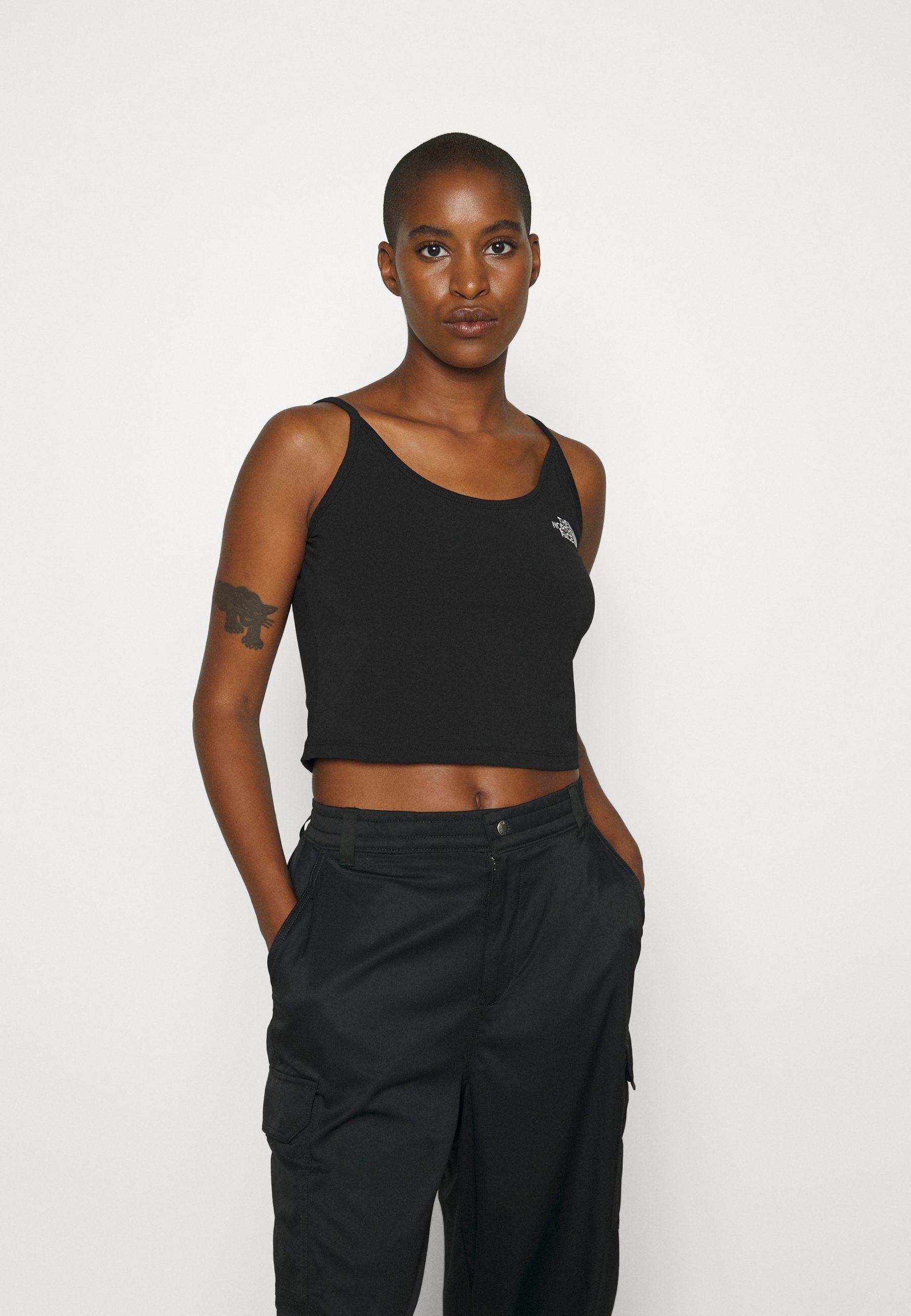 The North Face W CROP TANK - Top - black/negro - Zalando.es