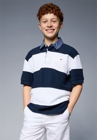 Tommy Hilfiger - COLLAR STRIPE - Polo - dark night navy Imagen en miniatura 1