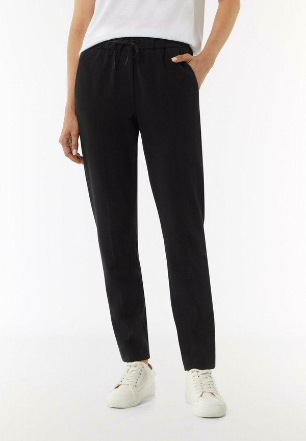 IM SLIM FIT MIT BÜGELFALTE - Jogginghose - schwarz