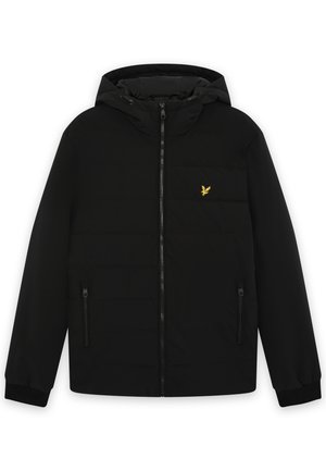 Lyle & Scott, HYBRID PUFFER WINDBREAKER - Зимно яке - jet black