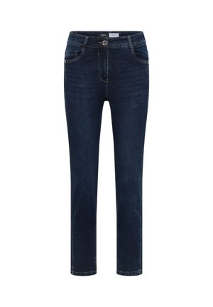 Cecil, HIGH WAIST SLIM LEG JEANS IM SLIM FIT - Jeans Slim Fit - dark blue wash