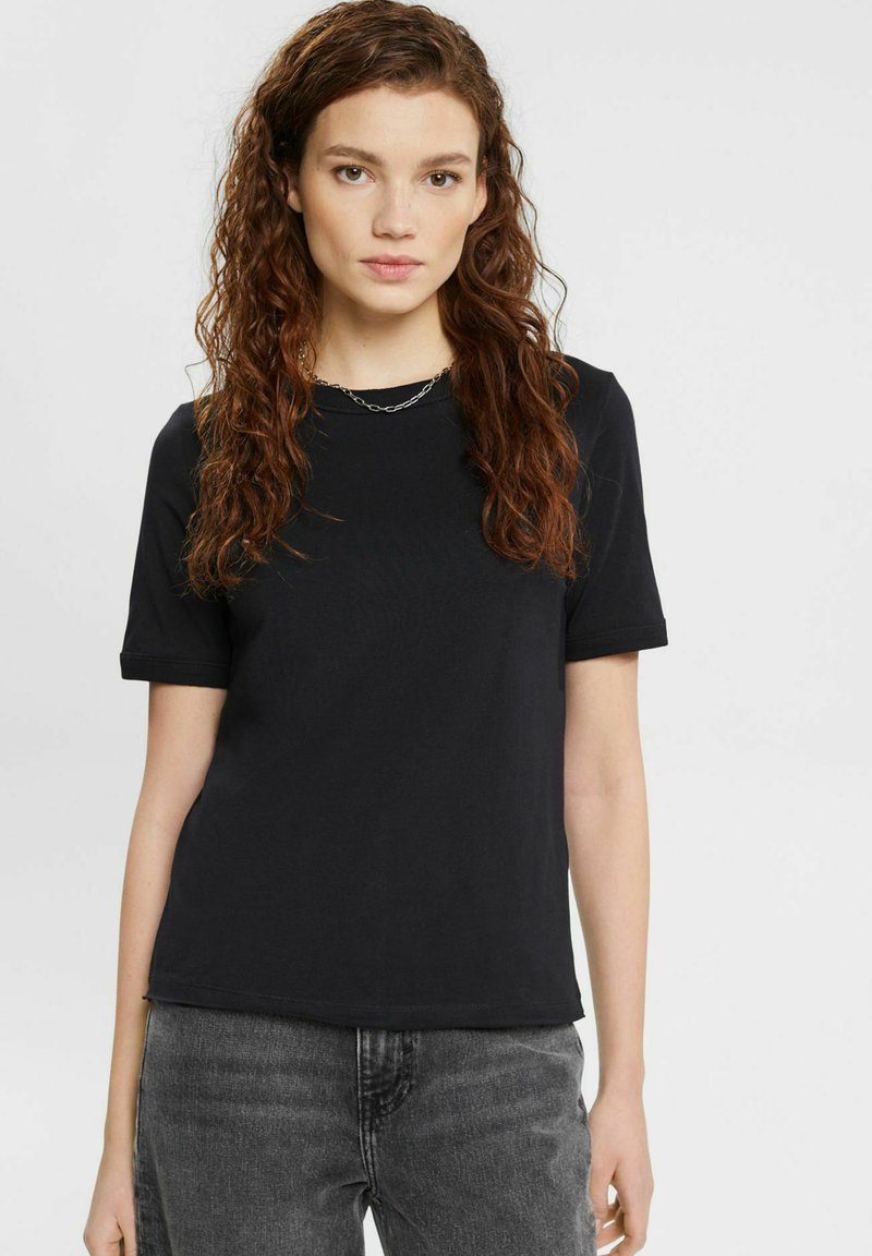 Blanco Mujer Camiseta Básica Esprit De Algodón Orgánico 100