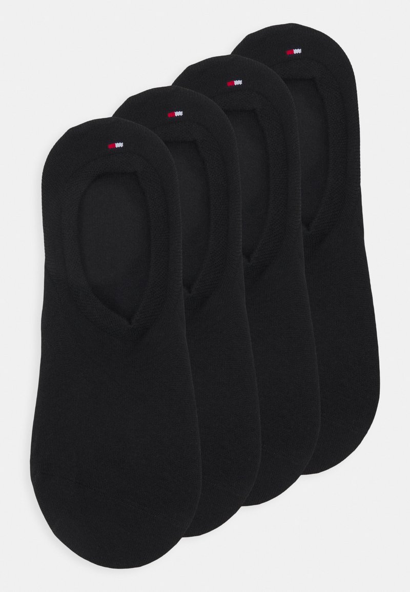 Tommy Hilfiger MEN FOOTIE 4 PACK Trainer socks black Zalando