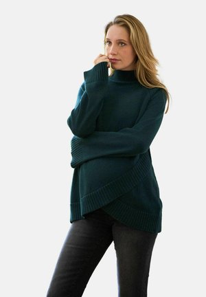 MATERNITY NURSING - Stickad tröja - dark green