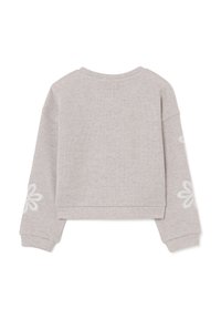 OVS WITH EMBROIDERED FLOWERS - Felpa - beige marl