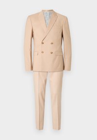 Isaac Dewhirst THE FASHION PEAK SUIT SLIM - Κοστούμι - sand