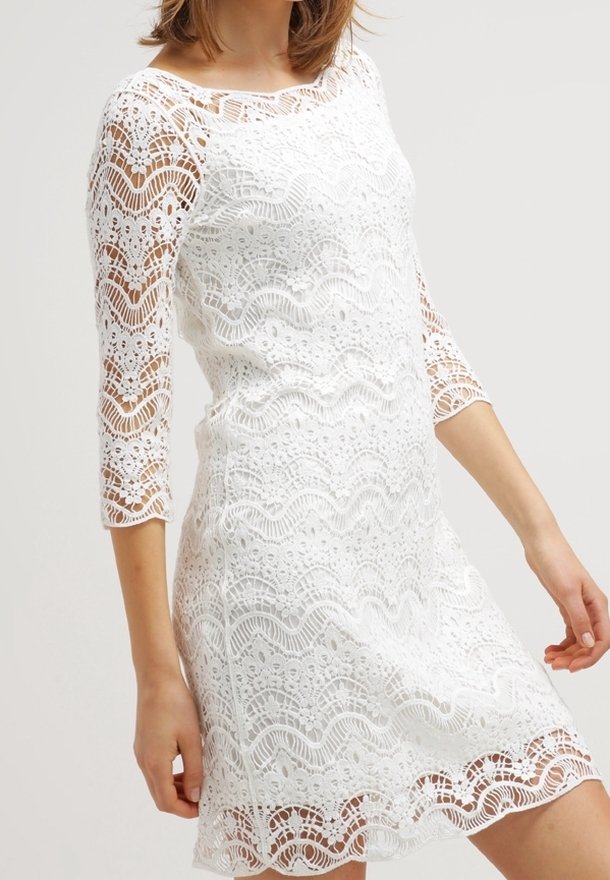 knee length dresses for ladies Short Sleeve Lace Sheath 8 / Night Sky