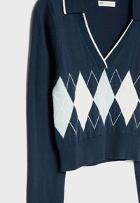 Stradivarius Strickpullover - dark blue