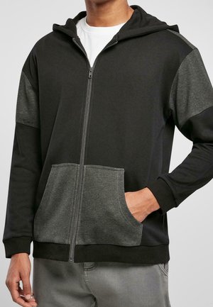 Sweater met rits - black
