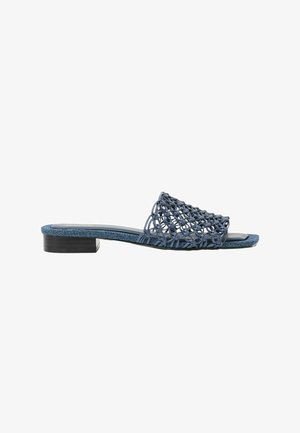 Reiss, REGULAR FIT - MABEL WOVEN FLAT SLIP-ON SANDALS - Slip-on sandaler - blue