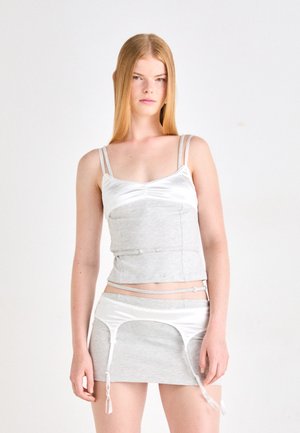 LAYERED UNDERWEAR CORSET - Top - grey