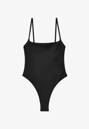 Next HIGH LEG - Ujumistrikoo - black rib