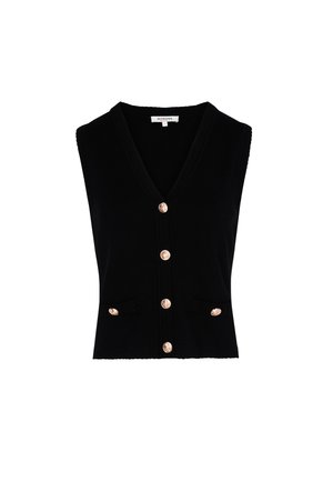 Morgan, MORGAN MORGAN SLEEVELESS V-NECK CARDIGAN - Vest - noir