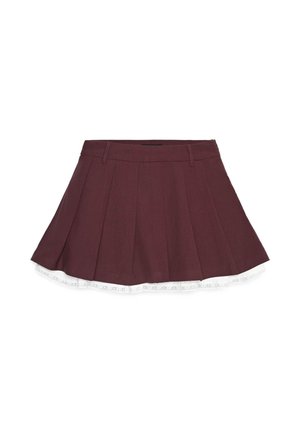 Calliope, PANTALONE TINTA UNITA - Faltenrock - prugna