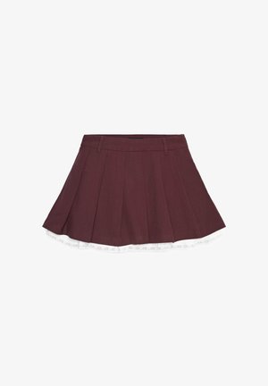 Calliope, PANTALONE TINTA UNITA - Faltenrock - prugna