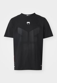 TACTICAL XT - Print T-shirt - black/fire red