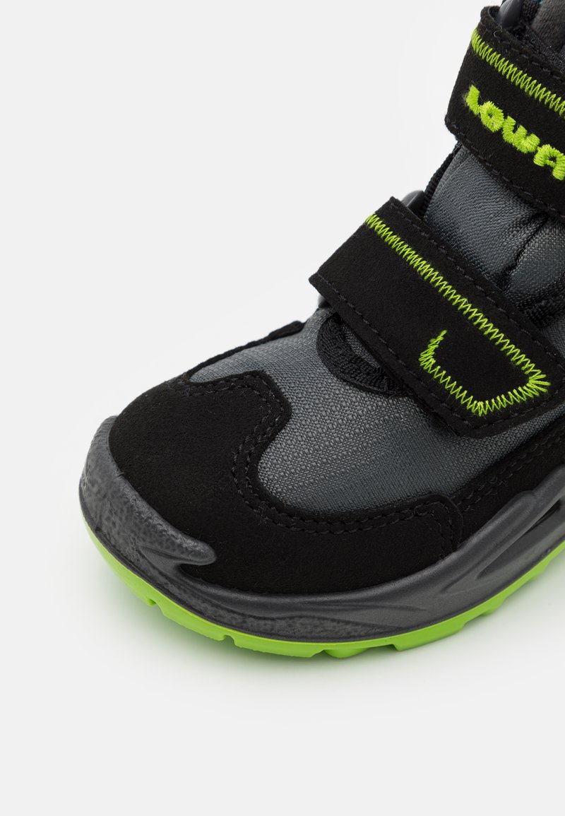 Kinder Wanderschuhe | Lowa MILO GTX MID Snowboot/Winterstiefel schwarz/türkis/schwarz - EQ68629 Kinder Wanderschuhe | Lowa MILO GTX MID Snowboot/Winterstiefel schwarz/türkis/schwarz - EQ68629