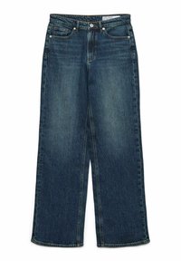 Džinsi ar paplatinātiem galiem - medium blue denim