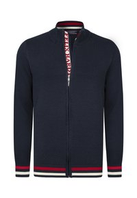 HIGH COLLAR  - Chaqueta de punto - dark blue