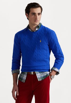 Polo Ralph Lauren CABLE KNIT WOOL CASHMERE JUMPER - Pullover - sapphire star