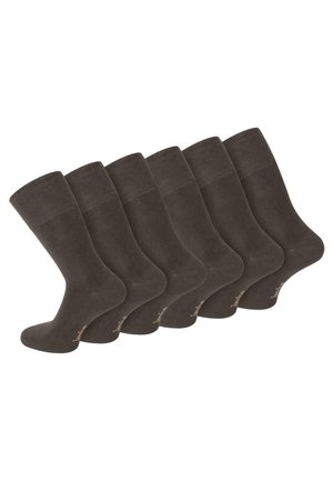 Normani 6 PAAR BAMBUS GESUNDHEITS - Socken - braun