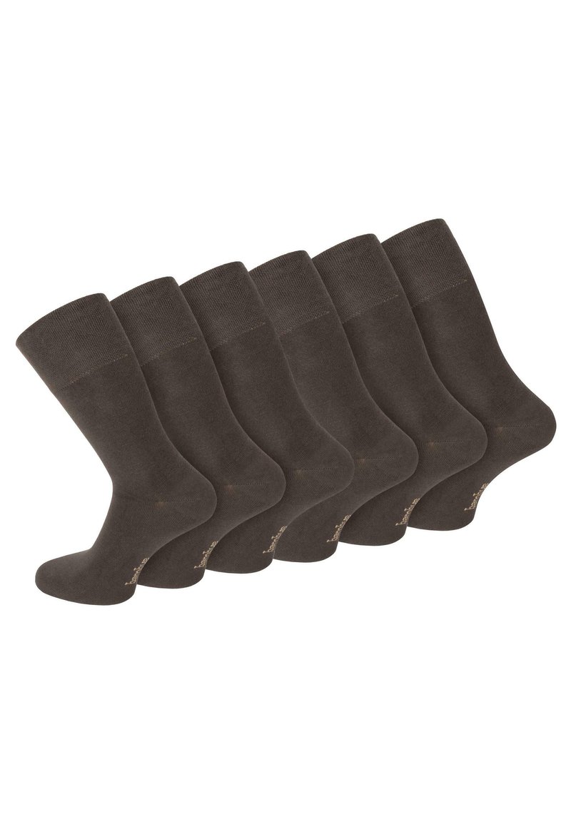 Normani 6 PAAR BAMBUS GESUNDHEITS - Socken - braun