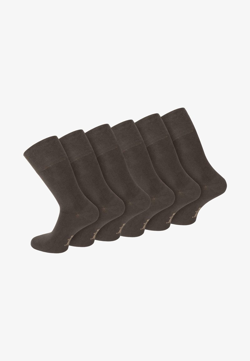 Normani 6 PAAR BAMBUS GESUNDHEITS - Socken - braun