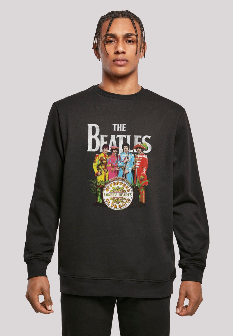 Sweatshirt Logo Officiel The Beatles - Pull Col Rond Confortable Homme/Femme