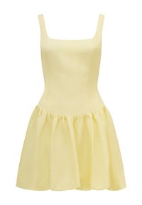 HEIDI BUBBLE HEM MINI - Cocktail dress / Party dress - pastel yellow
