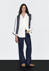 Massimo Dutti LONG BUTTONED - Camicia - white