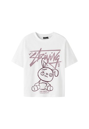 LOOSE FIT - T-shirt med print - bright white