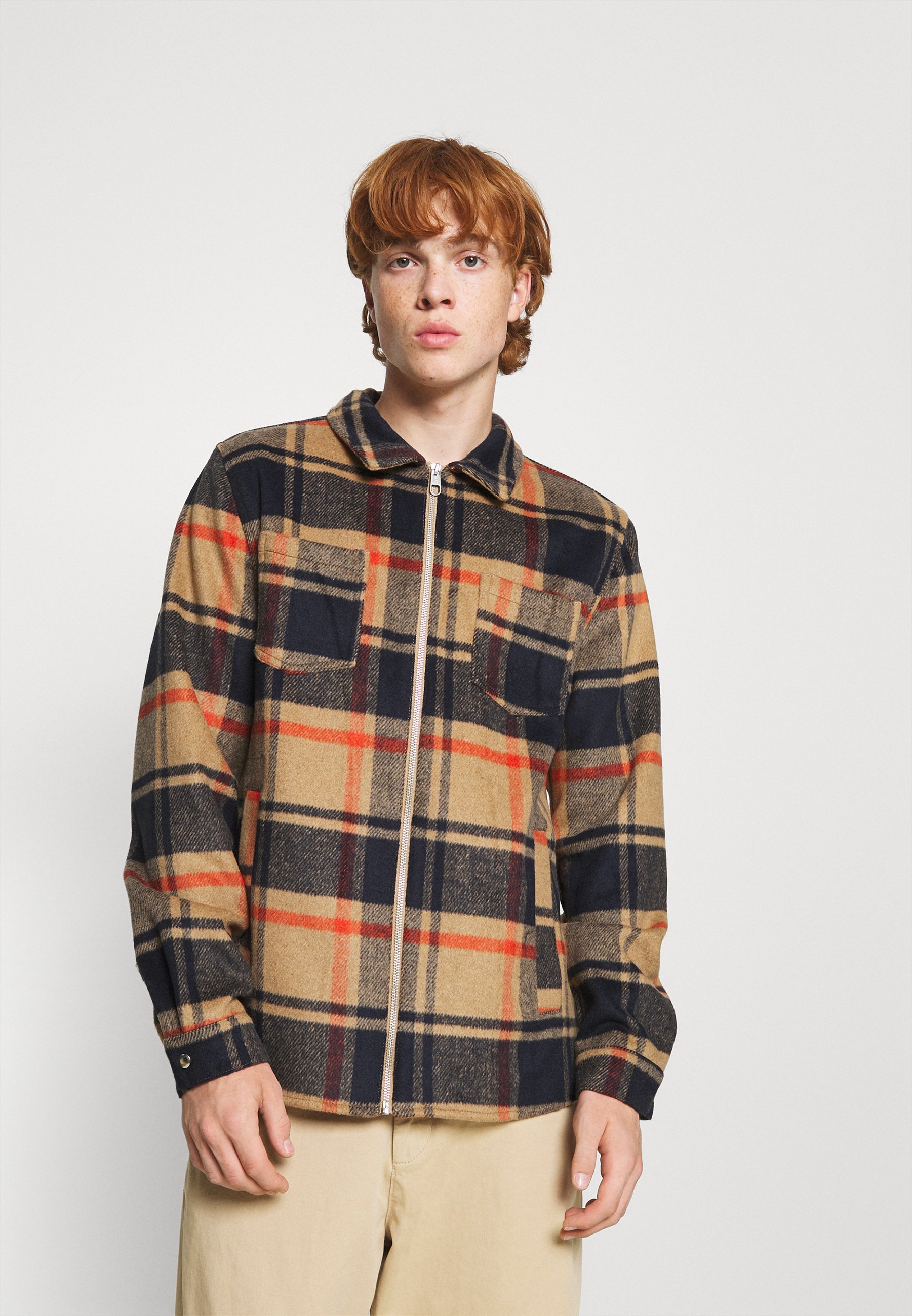 green overshirt jacket