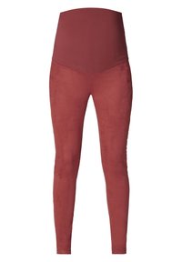 Leggings taille haute, longueur intégrale, de couleur rose profond, avec un tissu lisse et ajusté, sans motifs ni logos visibles.