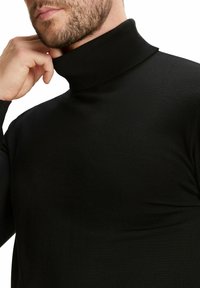 FALKE Basic Roll Neck - Strickpullover - black