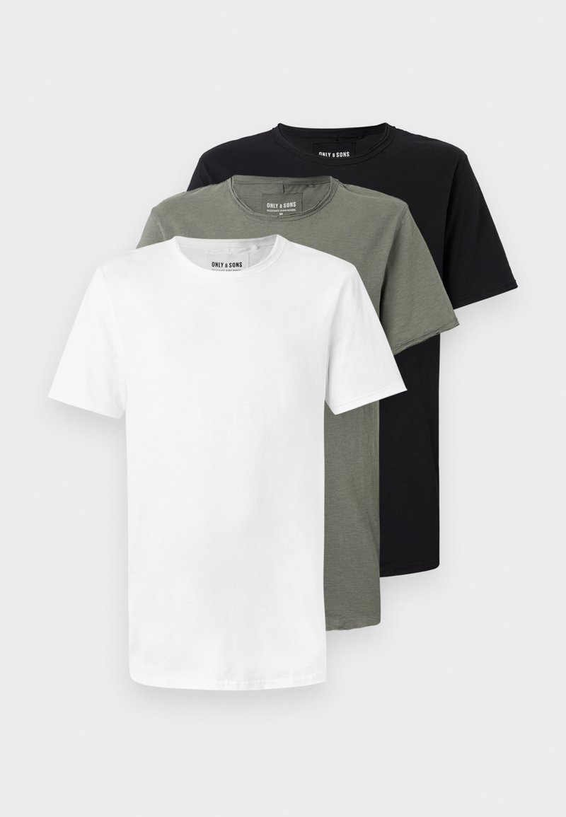 Only & Sons T-shirt basic grijs Only & Sons T-shirt basic grijs