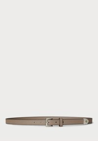 PEBBLED LEATHER SKINNY BELT - Diržas - taupe brown