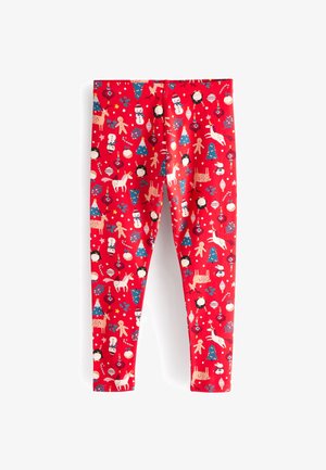 ANIMAL PRINT - Leggings - red/christmas print